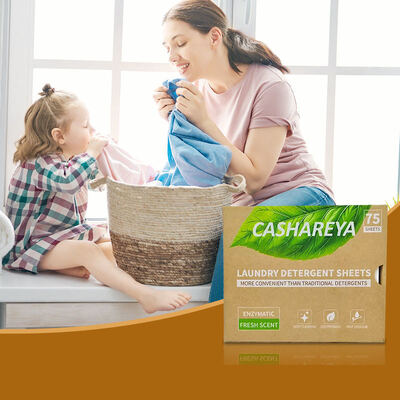 좋은 가격 딥 디컨타미네이션 세탁 세제 시트 개인 상표 일회용 세탁 시트 온라인으로