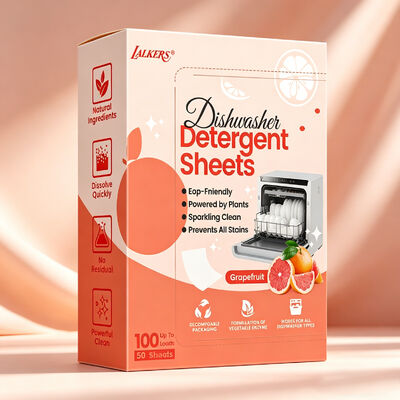 좋은 가격 소매 환경 친화적 인 생분해성 과감 알레르기 항원 식기 세척 시트 사용자 지정 식기 세척 시트 온라인으로