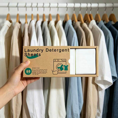 환경 친화적 인 세탁용 세탁용 물질 시트, 강력한 세척 능력과 사용자 정의 가능한 향기